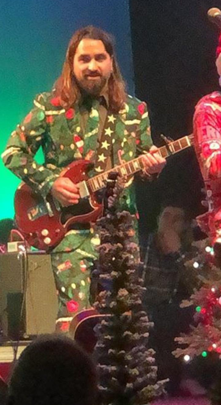Cody Canada was fantastic at Gruene Hall, rocking the house in his holiday spirit attire.